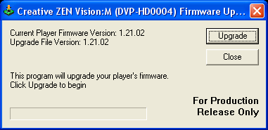 Zen Firmware Program (Windows XP)